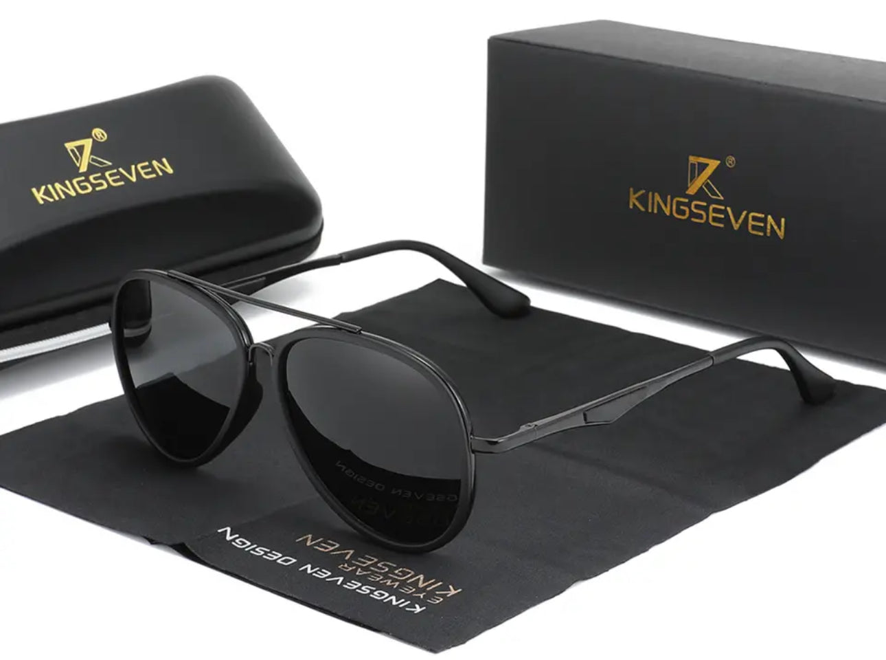 KINGSEVEN Classic Pilot Polarized Shades