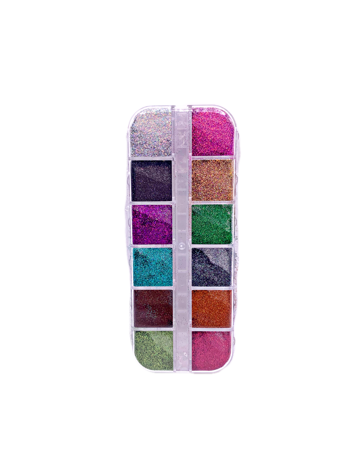 12 Grid Fine Holographic Glitter Dust