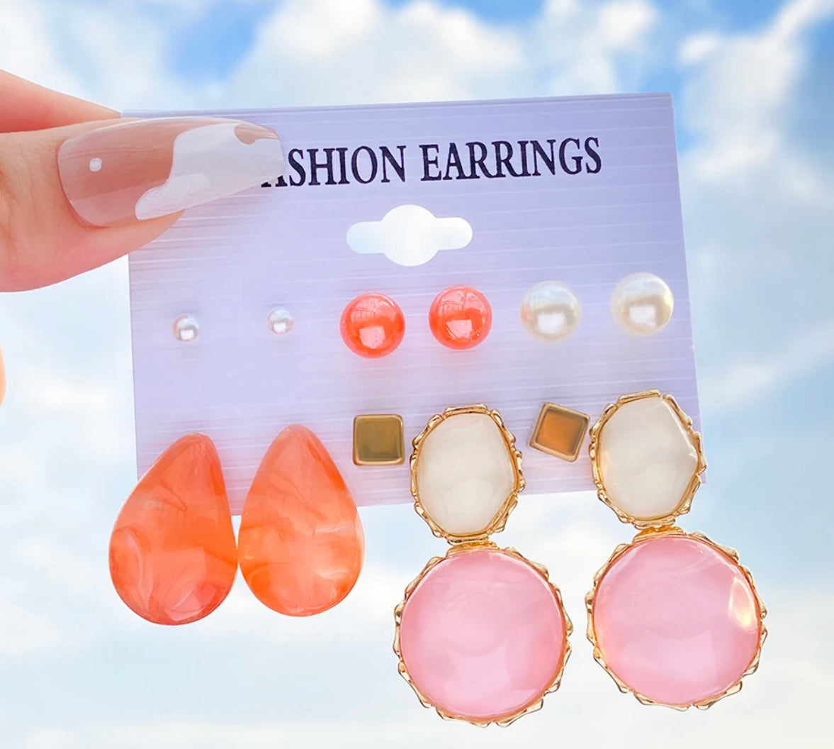 Anegada Queen Conch Pearl Earring Set