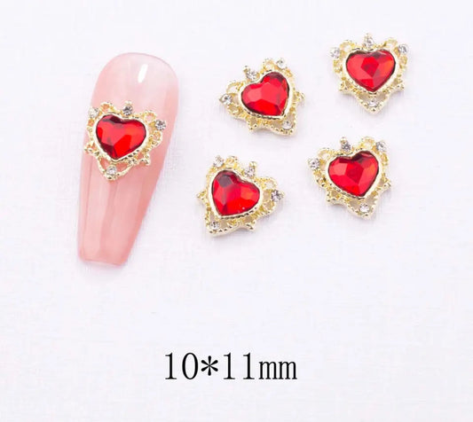 Royal Heart Nail Charm