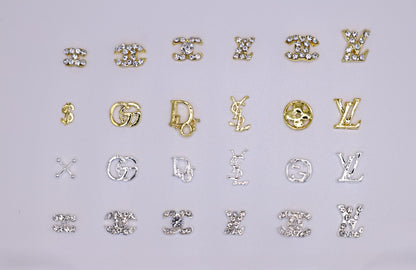 Luxury Name Brand Zircon Charms 1