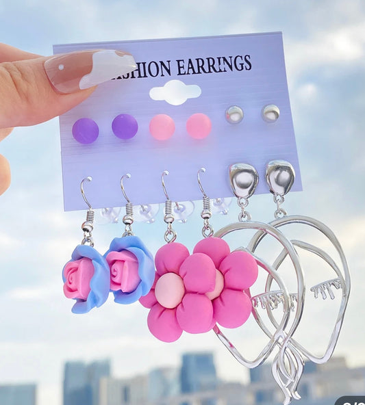 Spring Flower Earring Set