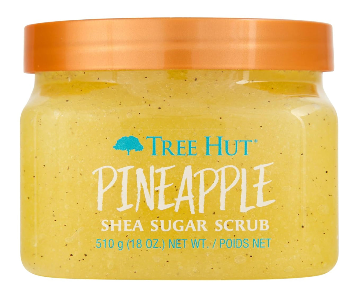 Tree Hut Pineapple Shea Sugar Exfoliating & Hydrating Body Scrub, 18 oz