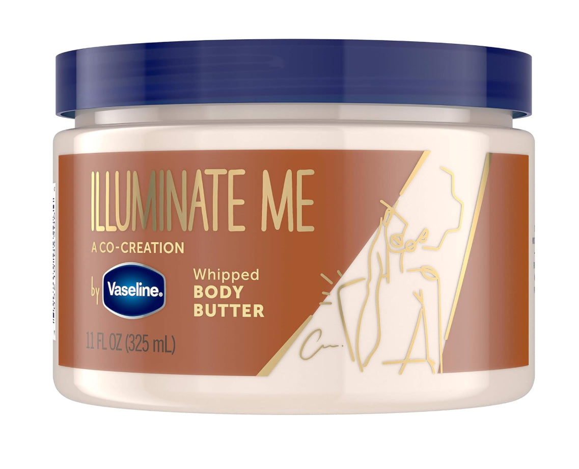 Vaseline Shea Body Butter Whipped Body Butter Created for Melanin Rich Skin Provides 24 Hour Moisturization for Dry Skin 11 oz