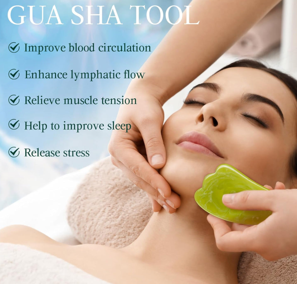 Face Roller Gua Sha Tool Set