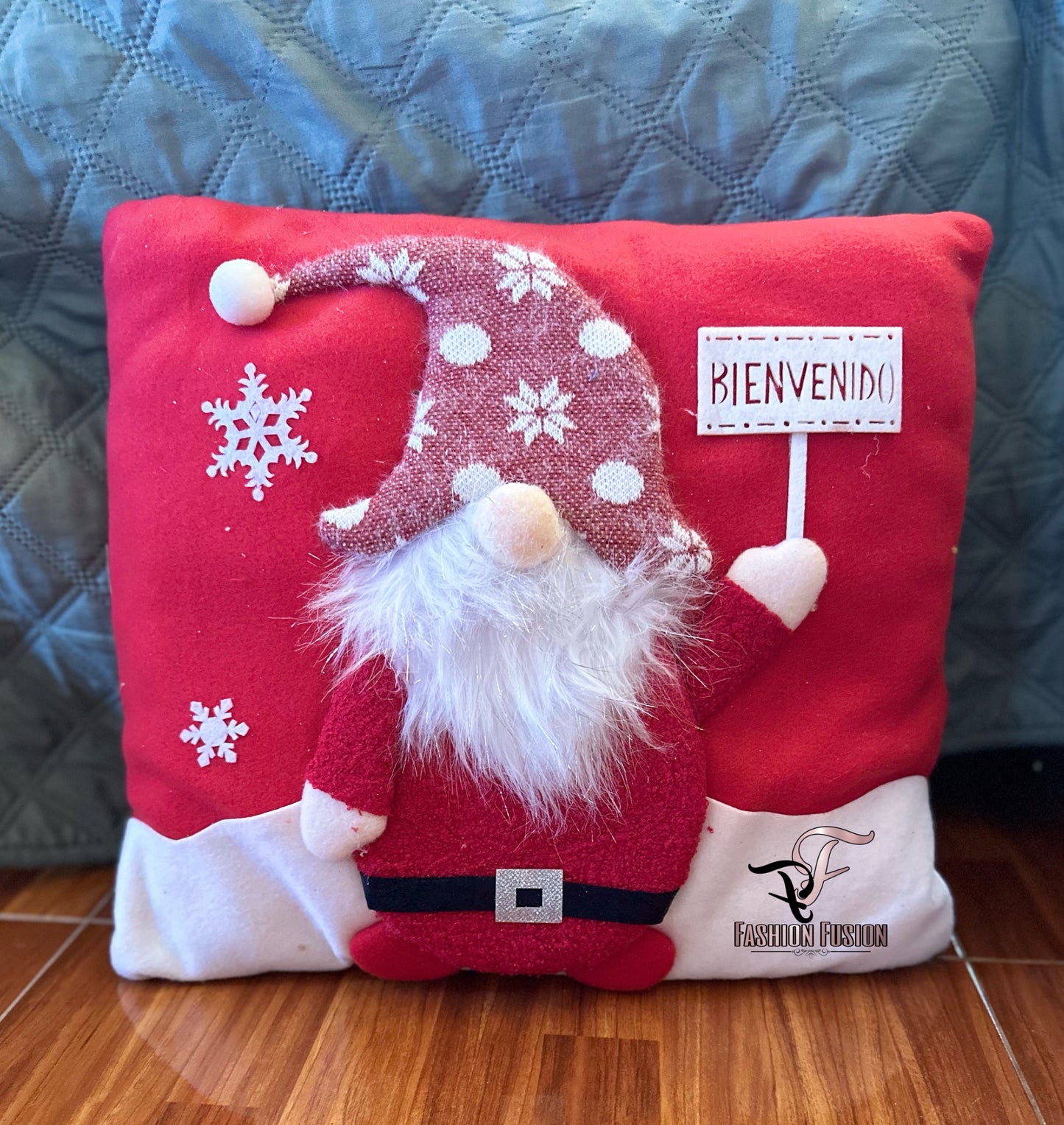 Cushion: Red and White Santa