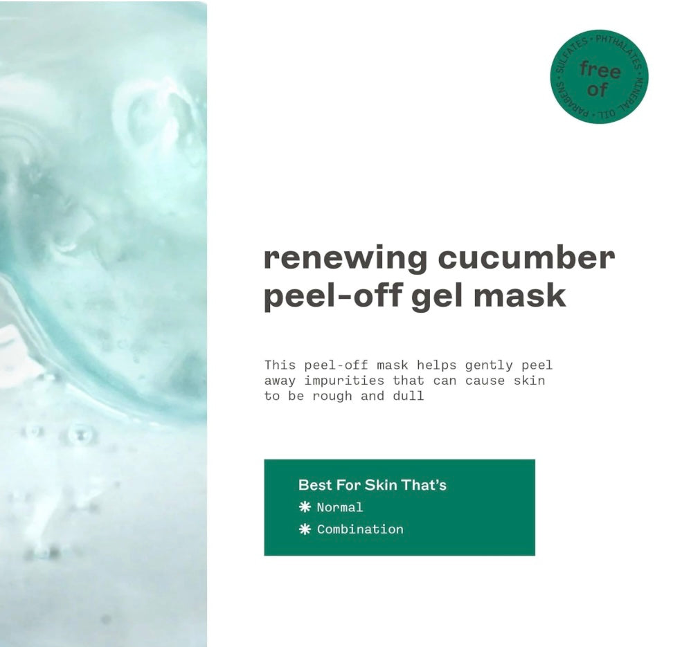 FREEMAN: Renewing Cucumber Peel Off Gel Mask